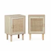 pas cher en vente Alice’s Garden 2 Tables De Chevet En Cannage, 40x30x58cm 22