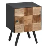 ﻿soldes Altobuy Chevet 1 Porte Acier Et Bois Massif 22