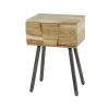 luxe soldes Mathi Design Chevet En Bois D’acacia Marron 13