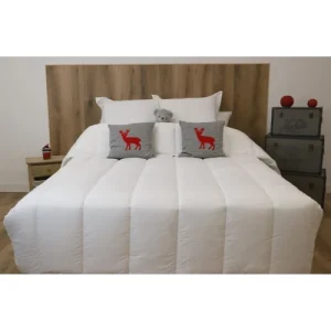 Linandelle Couette Blanche 550gr Hiver En Polyester Blanc 140×200 Cm officiel 9