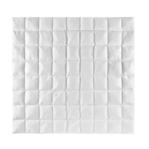 magasin Beliani Couette En Coton Ciré Blanc 240x220cm 10