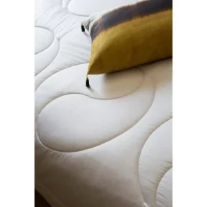 outlet Brun De Vian-Tiran Couette En Soie Tempéré Blanc 240×300 Cm 11