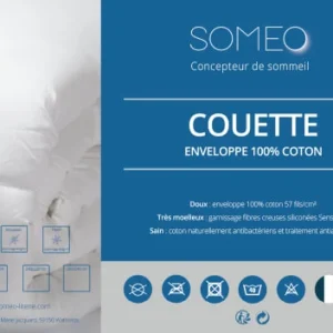 soldes pas cher Someo Couette été Antiacariens 200g 140×200 6