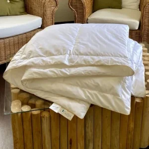 Castex Couette Naturelle Fine En Duvet Et Coton Bio 240×220 Cm De super promotions disponibles 15