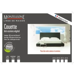 Montéléone Couette Synthétique Chaude 140×200 Cm ultratendance 12