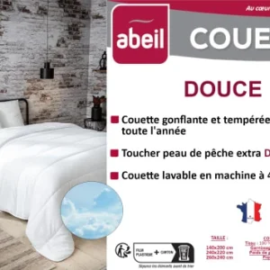 Abeil Couette Tempérée 140 X 200 Cm Polyester Blanc Pas Cher soldes France 13