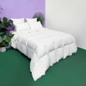 Satisfait ou Remboursé WAKE ME GREEN Couette TEMPEREE 40% Duvet – Coton 140×200 Cm 8