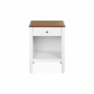 magasin Alice’s Garden Lot De 2 Tables De Chevet En Placage Frêne, Blanc Et Bois 16