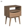 boutiqued pas cher Casatera Lot De 2 Tables De Chevet Manguier Bois Clair 22