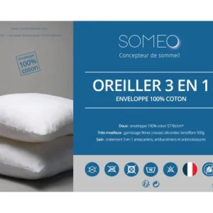 jusqu'à Someo Oreiller Anti-acariens 3 En 1 12