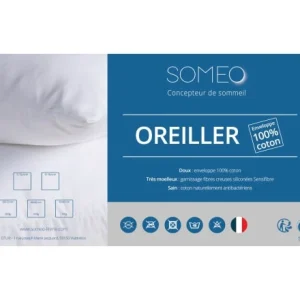 Someo Oreiller Confort Enveloppe Coton 50×70 acheter 10