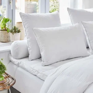 soldes Drouault Oreiller Moguilev – 40% Duvet Canard Blanc – MEDIUM 65×65 Cm 6