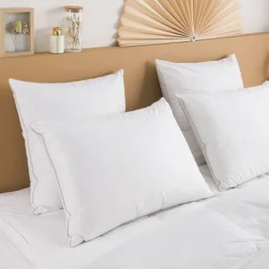 économies garanties DUNLOPILLO Oreiller Premium Naturel Anti-Acariens Ferme – 30% Duvet 60×60 Cm 7