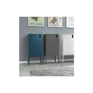 Neuve avec étiquette Tenzo Petit Meuble De Rangement En Bois H89cm Bleu Canard 18