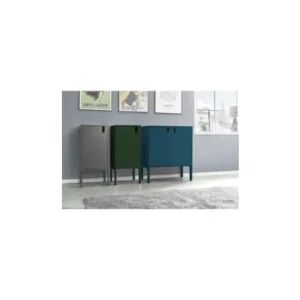 Tenzo Petit Meuble De Rangement En Bois H89cm Vert Kaki mode pas chere 18