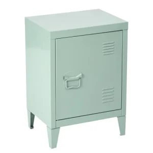 boutique pas cher URBAN MEUBLE Petit Meuble De Rangement Style Industriel Métal Vert 40*30*57cm 14