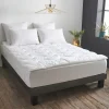 WAKE ME GREEN Surmatelas Gonflant Durable – Coton Bio 140×190 Cm destockage 14