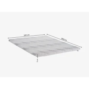 en ligne officielle Artecosy Surmatelas Viscotouch à Mémoire De Forme 160 X 200 Cm 11