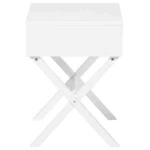 Beliani Table Basse Blanche Avec Tiroir france 16