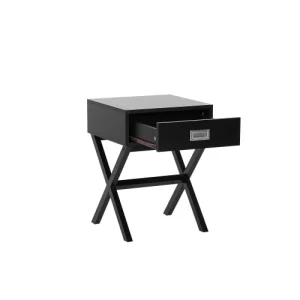 Beliani Table Basse Noire Avec Tiroir Couleurs variées 12