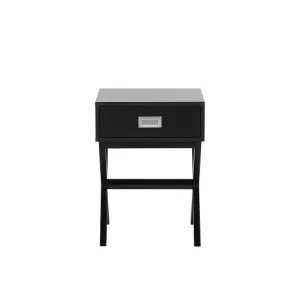 Beliani Table Basse Noire Avec Tiroir Couleurs variées 14