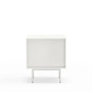 Meilleur Prix TEULAT Table De Chevet 1 Porte 2 Tiroirs En Bois Blanc 14