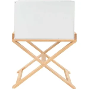 ReCollection Table De Chevet 1 Porte Couleur Blanc Et Bois Clair Retour gratuit en magasin. 13