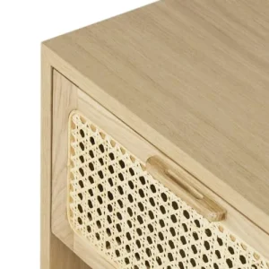 Maisons Du Monde Table De Chevet 1 Tiroir 1 Niche Et Cannage En Rotin Beige à prix imbattables 9