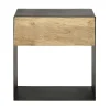 magasin en ligne france Maisons Du Monde Table De Chevet 1 Tiroir Bicolore 22