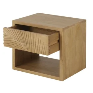 Maisons Du Monde Table De Chevet 1 Tiroir En Bois De Manguier Massif outlet soldes 9