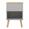 soldes ligne Meubles & Design Table De Chevet 1 Tiroir En Bois Gris 20