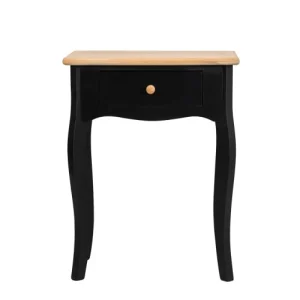 Nordlys Table De Chevet 1 Tiroir En Bois Noir Livraison rapide 18