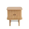 vente en ligne pas cher Drawer Table De Chevet 2 Portes En Bois Clair 22