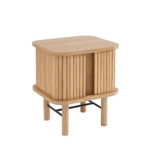 vente en ligne pas cher Drawer Table De Chevet 2 Portes En Bois Clair 16