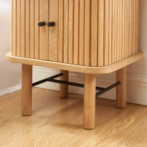 vente en ligne pas cher Drawer Table De Chevet 2 Portes En Bois Clair 18