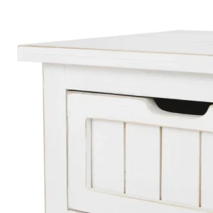 a Prix Discount Maisons Du Monde Table De Chevet 2 Tiroirs Blanche 9