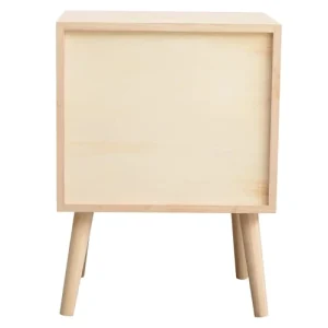 Mobili Rebecca Table De Chevet 5 Tiroirs En Bois De Paulownia Et MDF Multicolore en vente 16