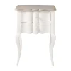 garantis authentique Maisons Du Monde Table De Chevet Avec Tiroirs En Manguier Blanche L 48 Cm 14