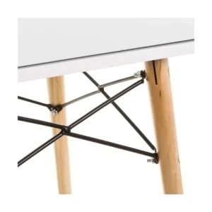 Unimasa Table De Chevet Blanche Et Bois Style Scandinave meilleure qualité 10