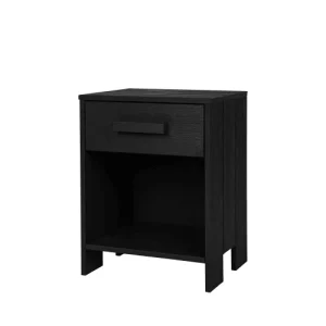 WOOOD Table De Chevet Bois Fsc Noir grande promotion 8