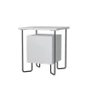 boutiqued en ligne TOILINUX Table De Chevet Design Blanc 22