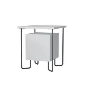 boutiqued en ligne TOILINUX Table De Chevet Design Blanc 16