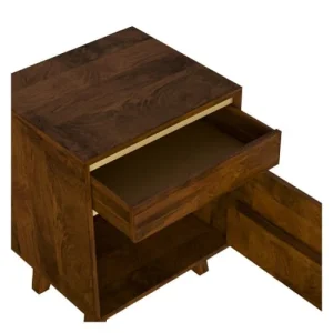 Rendez Vous Déco Table De Chevet En Bois Détails Dorés, 1 Tiroir Et 1 Porte Paris 14