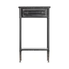 Lastdeco Table De Chevet En Fer Noir 45,5x36x70 Meilleur Service 14