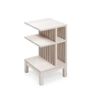 ultratendance WOODEK Table De Chevet En Hêtre Blanc Huilé 12