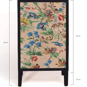 boutique en ligne RNT By Really Nice Things Table De Chevet En Pin Massif Avec Imprimé Floral. 12