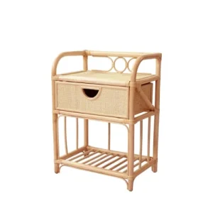 vente en ligne Drawer Table De Chevet En Rotin 18