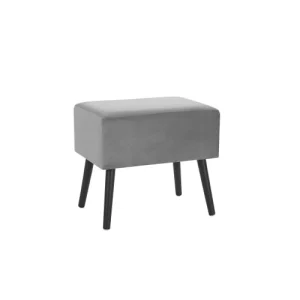 Beliani Table De Chevet En Velours Gris site pas cher 16