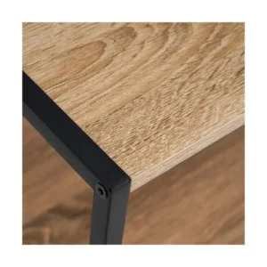 Unimasa Table De Chevet épurée En Bois MDF Et Métal Noir grande surprise 7