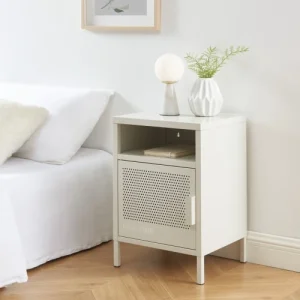 luxe soldes Pantone Table De Chevet Métal Beige Sable L40cm 10